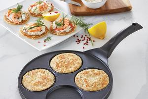 Poêle 4 blinis ou pancakes à induction 26,5 cm