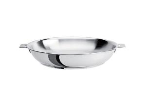 Poêle haute tout inox Mutine sans manche 24 cm Cristel