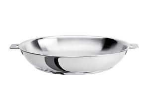 Poêle haute tout inox Mutine sans manche 28 cm Cristel