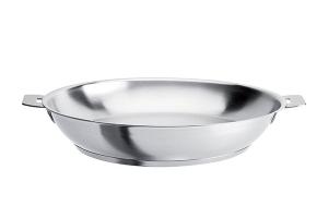 Poêle haute tout inox Strate sans manche 28 cm Cristel