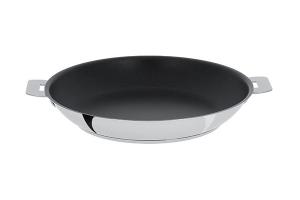 Poêle inox antiadhérente Mutine sans manche 30 cm Cristel