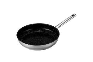 Poêle inox avec revêtement céramique 24 cm  Kitchenpro