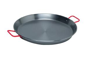 Poêle à paëlla 46 cm acier poli