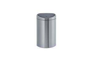 Poubelle 40 litres Brabantia Touch Bin ovale inox mat