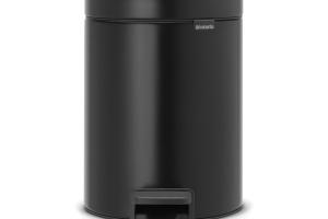 Poubelle à Pédale Brabantia NewIcon Matt Black 5L