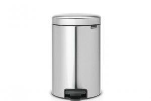 Poubelle à pédale newicon 20 l matt steel code d - Argent - Brabantia