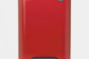 Poubelle à pédale tri sélectif 2x30l rouge - Brabantia - 211522 - rouge