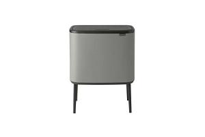 Poubelle Bo Touch Bin Gris béton minéral, 3 x 11 l (127229) - Brabantia