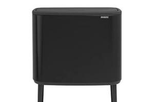 Poubelle Brabantia Bo Touch Bin noir mat 34 litres acier