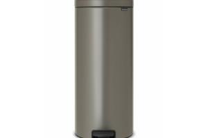 Poubelle de cuisine 30 l à pédale époxy platinium - Brabantia