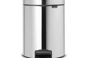 Poubelle à pédale 5l brillant steel - 113444 Brabantia