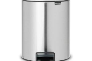 Poubelle à pédale Brabantia Newicon 5L en acier mat