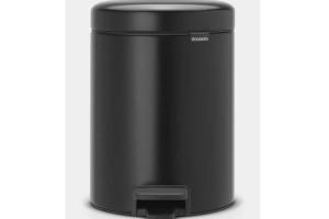 Poubelle a pédale NewIcon - 5L - Noir mat - Brabantia