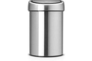 Poubelle Touch Bin - 3L - Acier mat - Brabantia