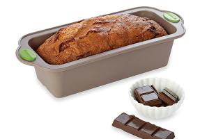 Rigiflex Moule à cake silicone structure acier 24 cm Mathon
