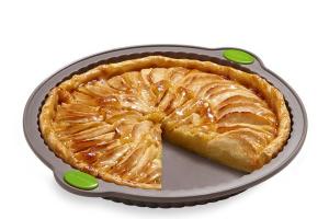 Rigiflex Moule à tarte cannelée en silicone structure acier 26 cm Mathon