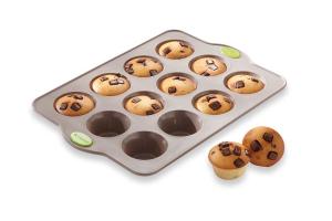 RigiFlex Plaque 12 muffins en silicone structure acier Mathon