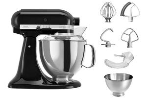 Robot artisan noir 5KSM175PS avec accessoires supplémentaires Kitchenaid