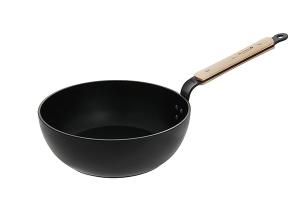 Sauteuse 28 cm bombée choc B bois De Buyer
