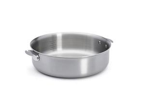 Sauteuse droite tout inox Alchimy Loqy sans manche 28 cm De Buyer