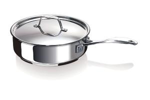 Sauteuse tout inox Chef 24 cm et couvercle Beka