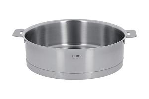 Sauteuse tout inox Strate sans manche 24 cm Cristel