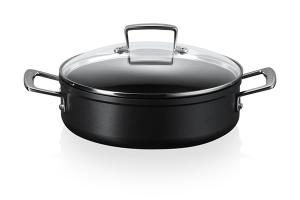 Sauteuse rondeau anti-adhérente Les Forgées 30 cm et couvercle en verre Le Creuset