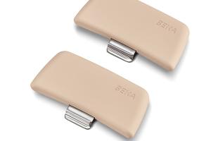 Set 2 anses amovibles en bakélite beiges Soft Touch Evolution Beka