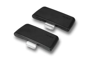 Set 2 anses amovibles en bakélite noires Soft touch Evolution Beka