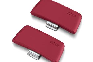 Set 2 anses amovibles en bakélite rouges Soft Touch Evolution Beka