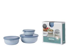 Set 3 bols multifonctions bleu Cirqula 350 ml à 1,25 L Mepal