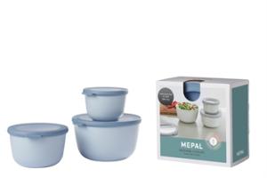 Set de 3 bols multifonctions bleu Cirqula 500 ml à 2 L Mepal