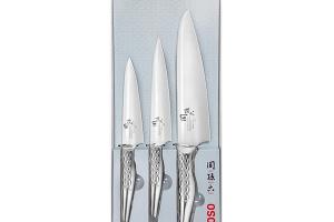 Set 3 couteaux  de cuisine SHOSO 12 15 18cm Kai
