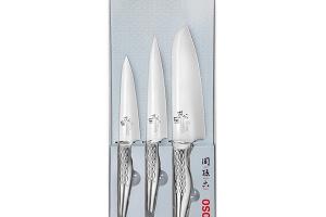 Set 3 couteaux SHOSO 12 15 18 Kai