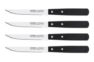 Set de 4 couteaux à steak 11 cm noir Nogent