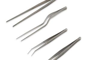 Set de 4 pinces à dresser de précision en inox Mathon