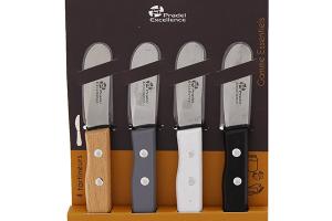 Set de 4 tartineurs 6 cm avec manche en bois de pin Essentiels Pradel Excellence