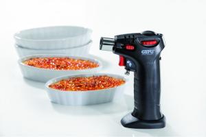 Set crème brûlée avec 6 bols blanc en porcelaine Gefu