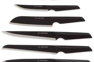 Set de 6 couteaux Passion : office, utile, à découper, à pain, chef et santoku Marmiton