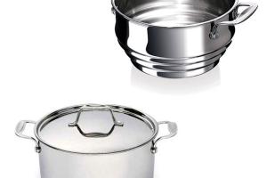 Set faitout Chef 20 cm avec couvercle et multi passoire vapeur Beka