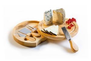 Set plateau à fromages avec couteaux Ibili