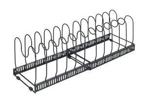 Support extensible 2 en 1 pour couvercles et poêles 57x18 cm Wenko by Maximex
