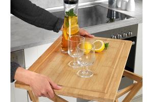 Table pliante avec plateau amovible Lugo en bambou Wenko by Maximex