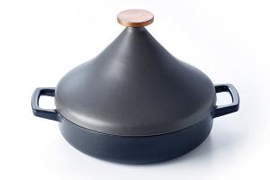 Tajine en fonte émaillée 26 cm Nori 3 L noir Beka