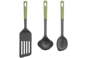 Tefal - Essential 2-en-1 Spatule + Cuillere-maryse + Louche graduée, Thermorésistant, Sans bpa, Compatible lave-vaisselle K279S304