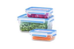 Tefal Masterseal Fresh 3 boîtes de conservation alimentaire 2.30 L + 1 L + 0.55 L, Hermétiques, Sans BPA, Micro-ondes K3028912