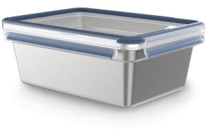 Tefal - masterseal N1150710 boîte hermétique alimentaire rectangulaire 3 l acier inoxydable 1 pièce(s)