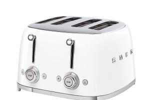 Toaster 4 fentes 2000 W TSF03WHEU blanc Smeg