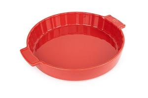 Tourtière céramique Appolia rouge 28 cm Peugeot