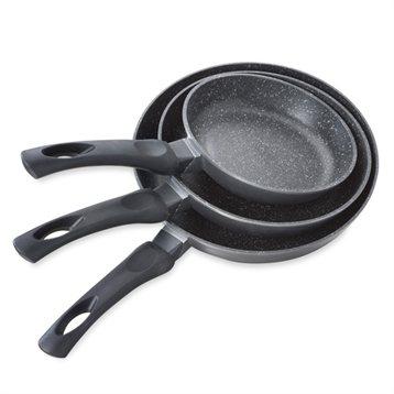 Lot de 3 poêles Façon Pierre 20, 24 et 28 cm Lot de 3 poêles Façon Pierre 20, 24 et 28 cm